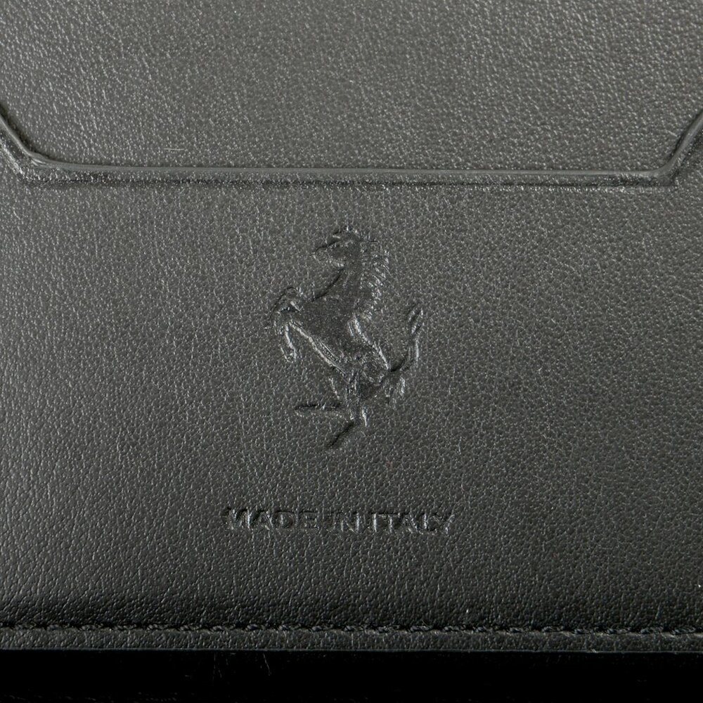 Scuderia Ferrari Hypersonic Blue Patent Leather Zip-Around Continental Wallet - Picture 7 of 7